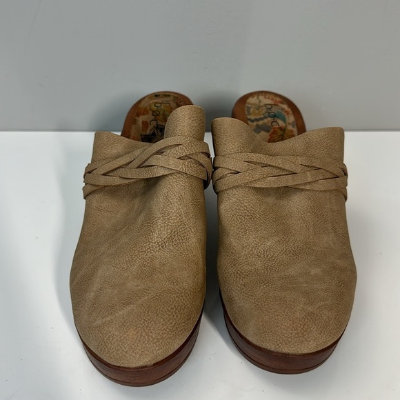 BOC Cadi Tan Vegan Leather Braid Accent Clogs Size 11 - Picture 5 of 15